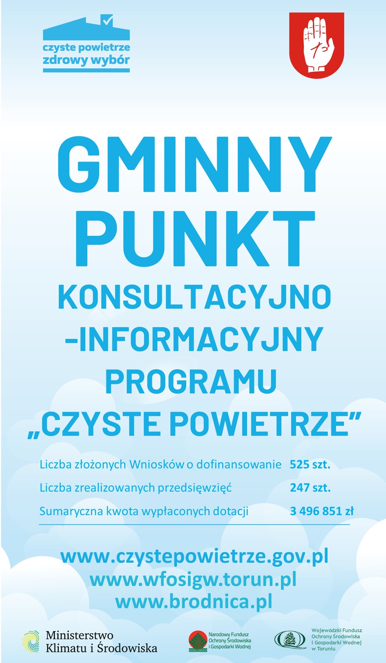 Plakat informacyjny programu Czyste Powietrze